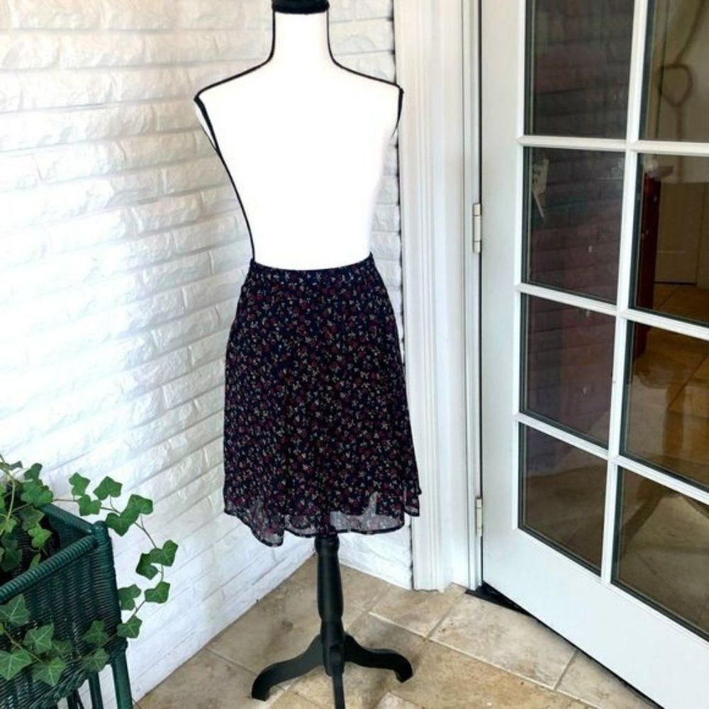 Midi Floral Skirt